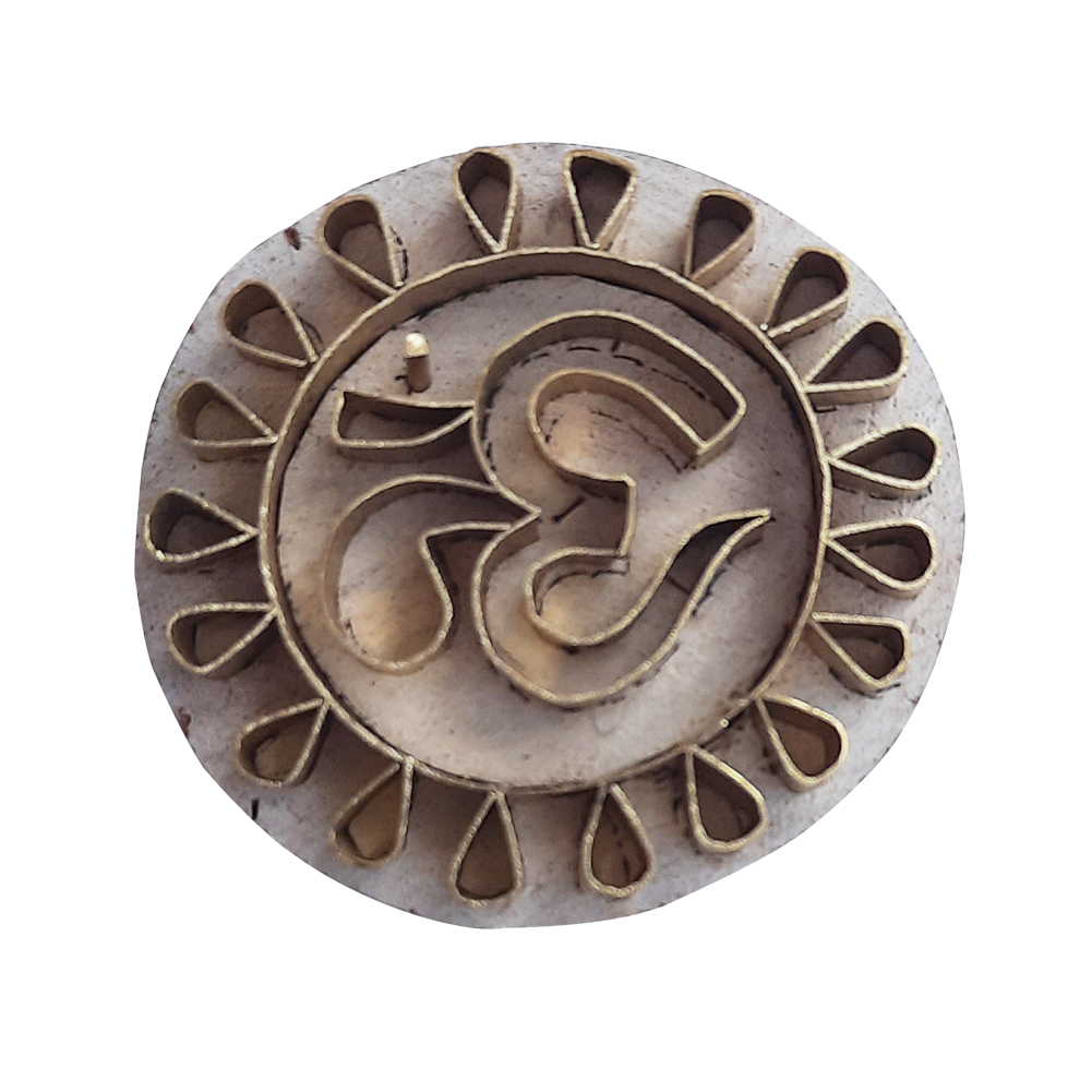 Royal kraft Exclusive Pattern Round Brass Printing block - Royal Kraft