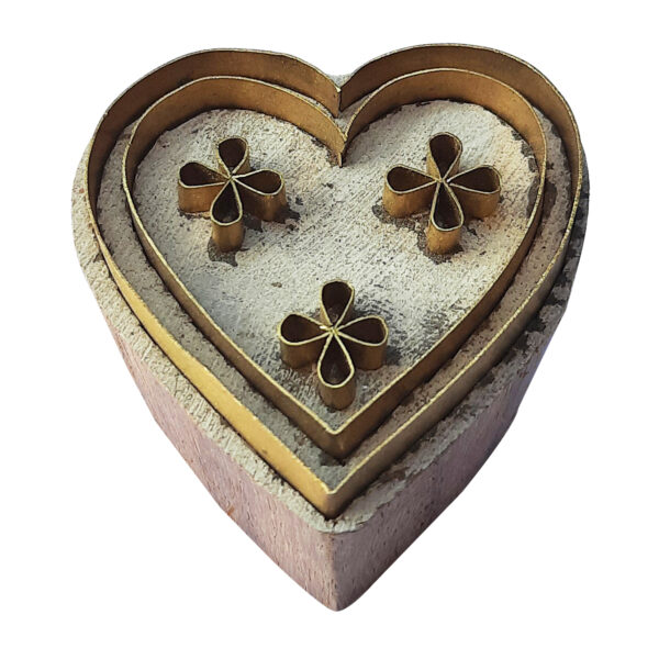 Heart Brass Stamps - Single