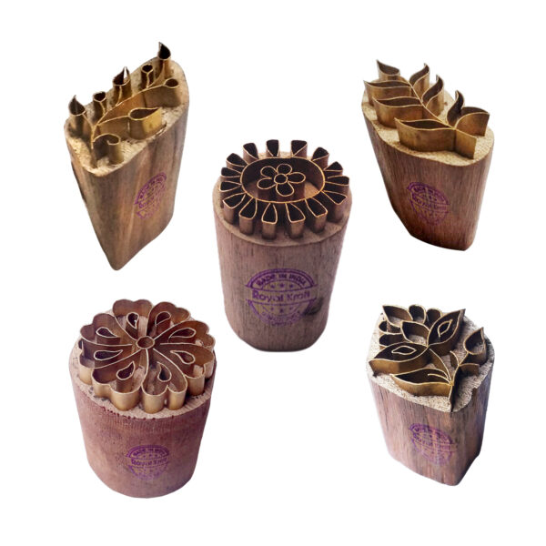 Floral Brass Stamps - Set