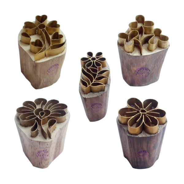 Floral Brass Stamps - Set