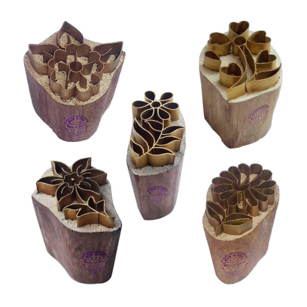 Floral Brass Stamps - Set