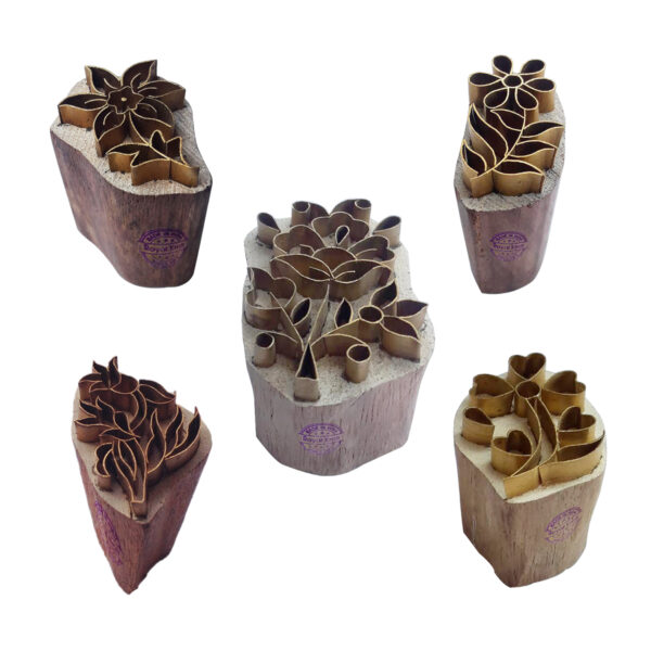 Floral Brass Stamps - Set