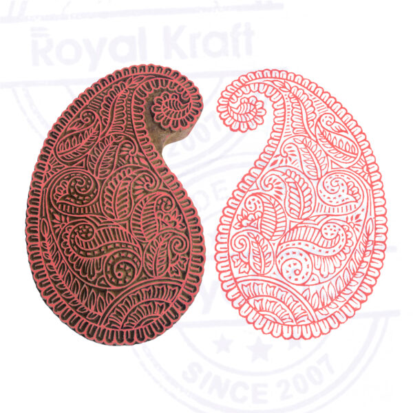 Paisley Wooden Stamps - Big