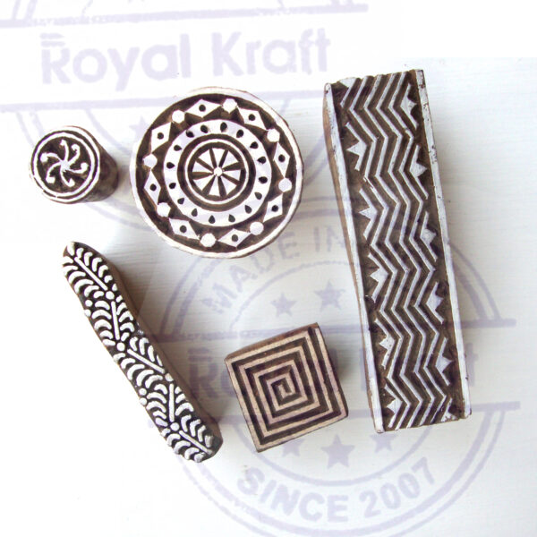 Border Wooden Stamps - Set