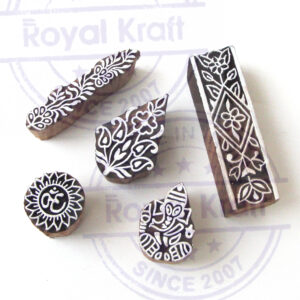 Floral Wooden Stamps - Set