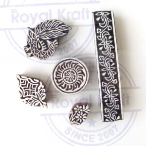 Floral Wooden Stamps - Set