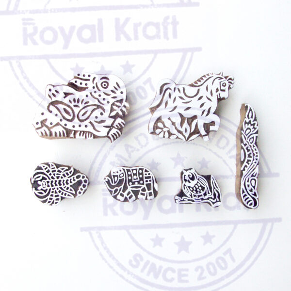 Animal Wooden Stamps - Set