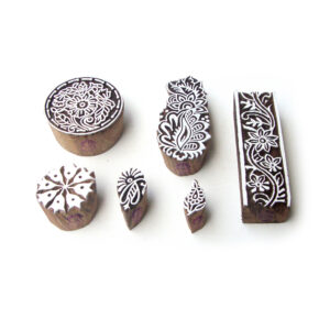 Floral Wooden Stamps - Set