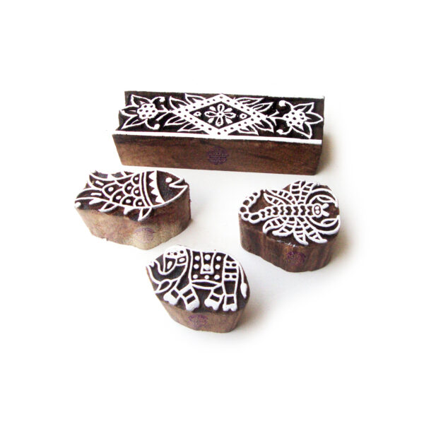 Animal Wooden Stamps - Set