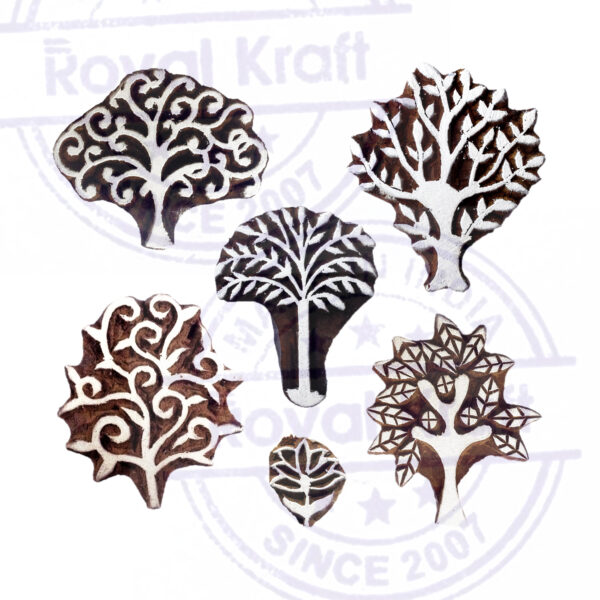 Tree Wooden Stamps - Set