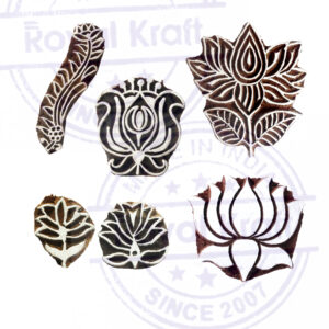 Floral Wooden Stamps - Set