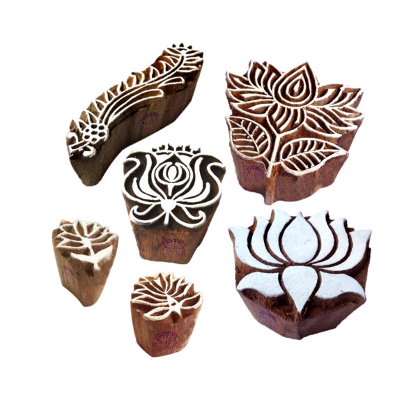 Floral Wooden Stamps - Set