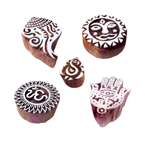 Religious Wooden Stamps - Set