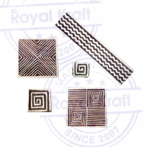 Square Wooden Stamps - Set