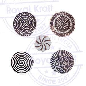 Round Wooden Stamps - Set