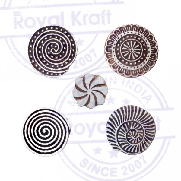 Round Wooden Stamps - Set