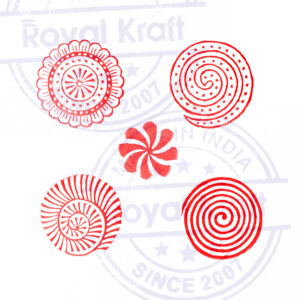 Round Wooden Stamps - Set