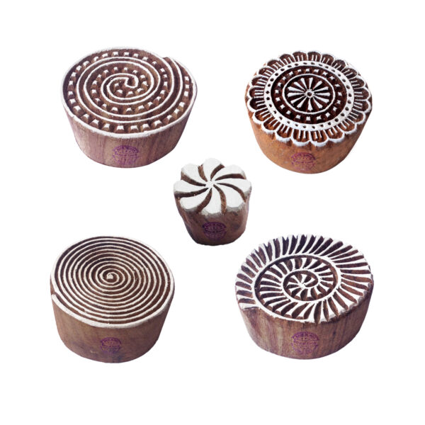 Round Wooden Stamps - Set