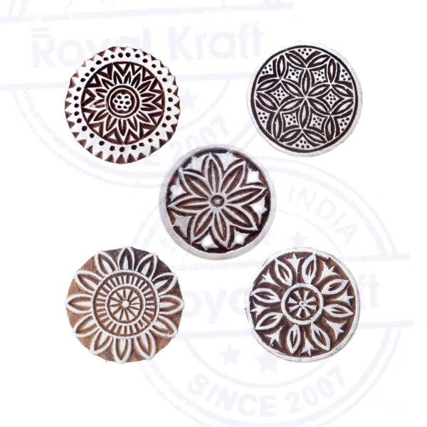 Round Wooden Stamps - Set