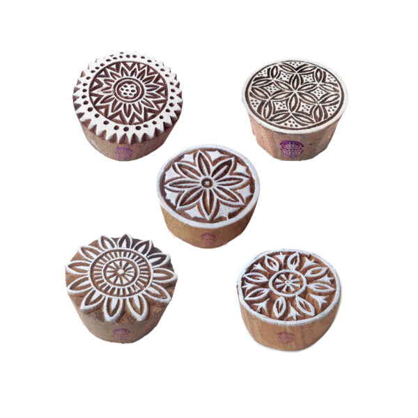 Round Wooden Stamps - Set