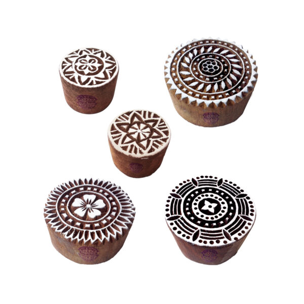 Round Wooden Stamps - Set