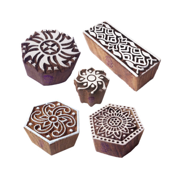 Round Wooden Stamps - Set