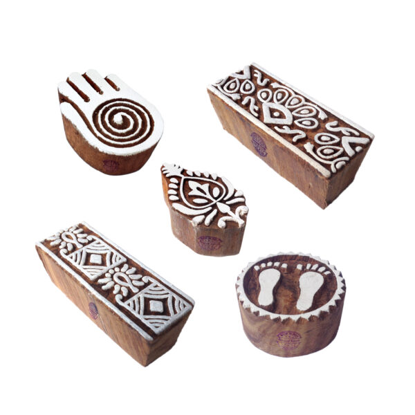 Indian Wooden Stamps - Set