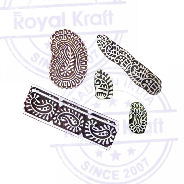 Paisley Wooden Stamps - Set