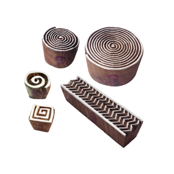 Round Wooden Stamps - Set