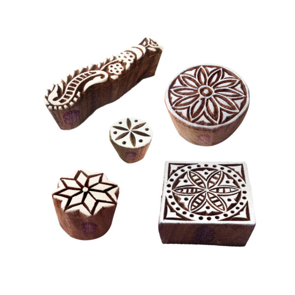 Round Wooden Stamps - Set