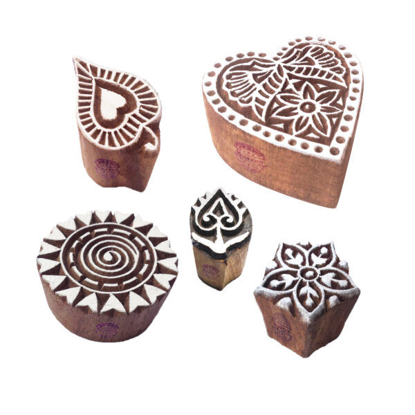 Indian Wooden Stamps - Set