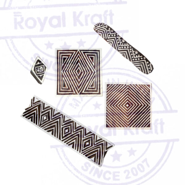 Square Wooden Stamps - Set