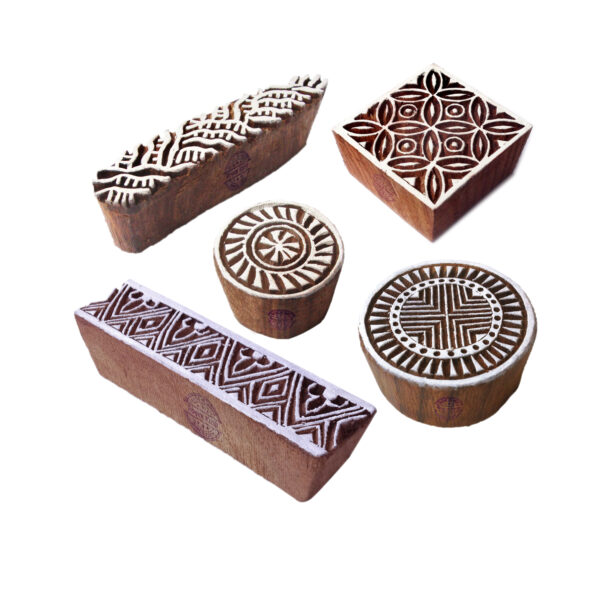 Indian Wooden Stamps - Set