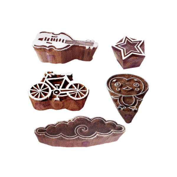 Assorted Wooden Stamps - Set