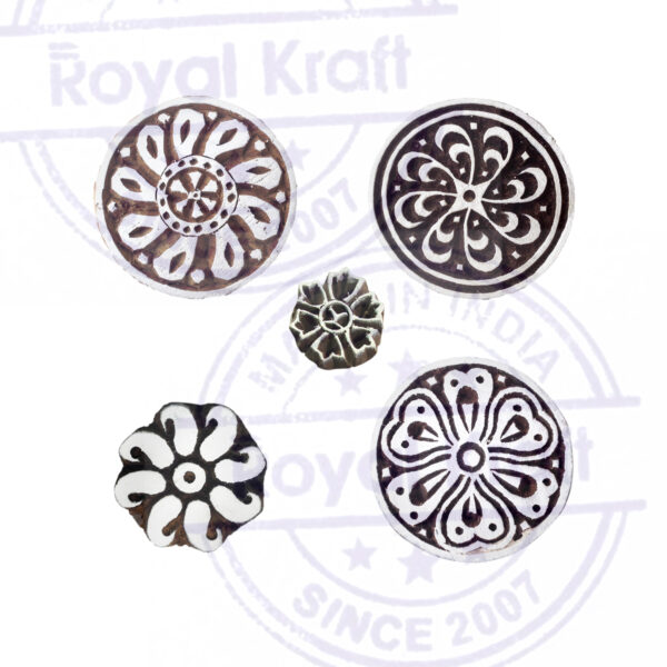 Round Wooden Stamps - Set