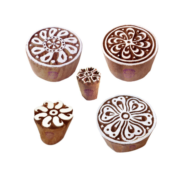 Round Wooden Stamps - Set