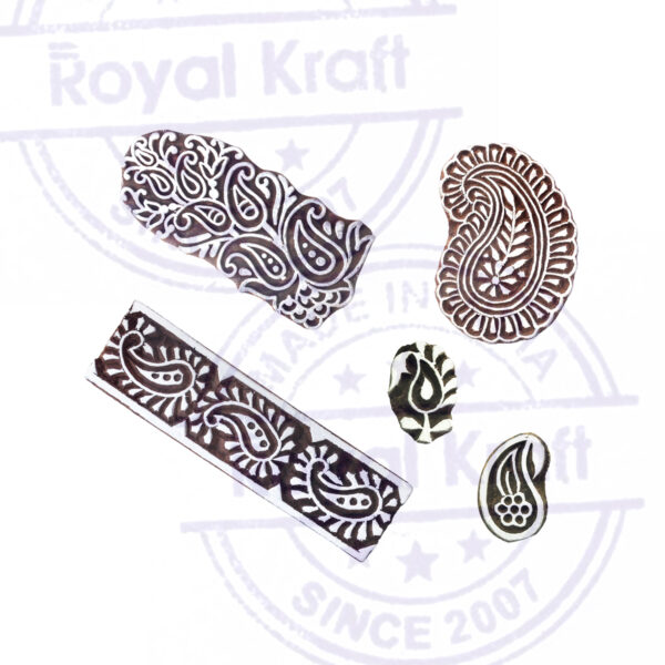 Paisley Wooden Stamps - Set