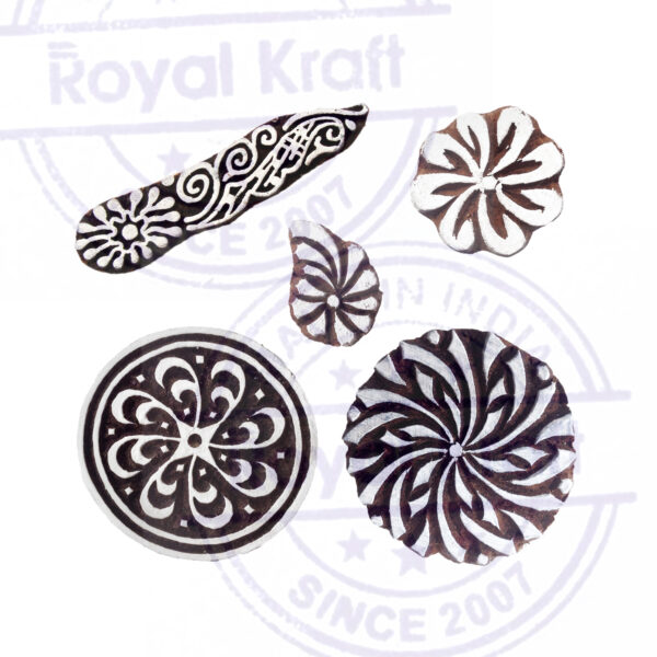 Round Wooden Stamps - Set