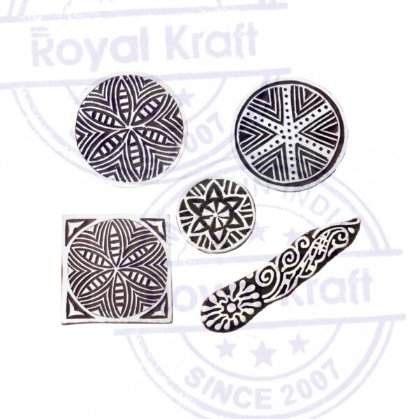 Round Wooden Stamps - Set