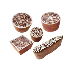 Round Wooden Stamps - Set