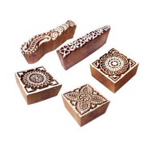 Square Wooden Stamps - Set