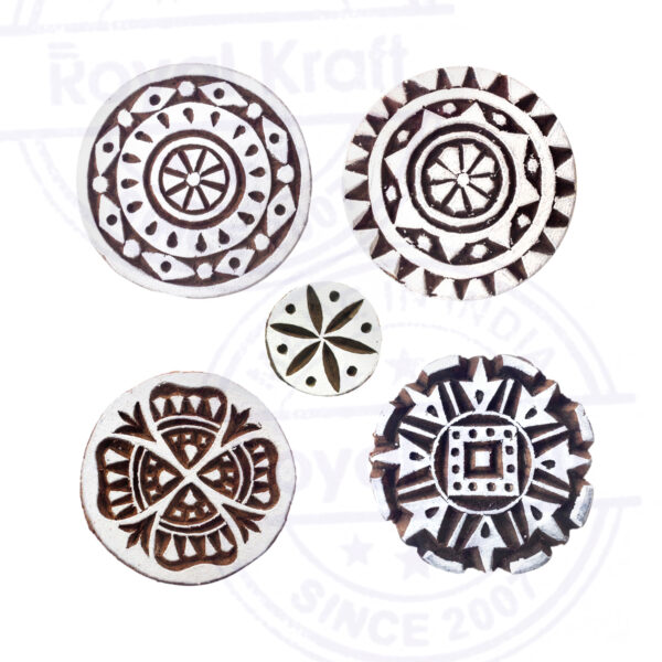 Round Wooden Stamps - Set