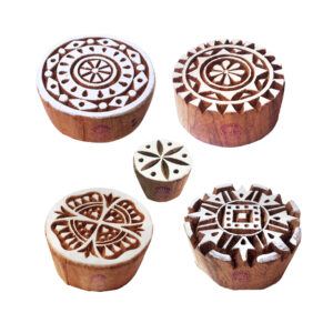 Round Wooden Stamps - Set