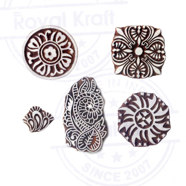 Round Wooden Stamps - Set