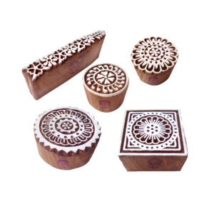 Round Wooden Stamps - Set