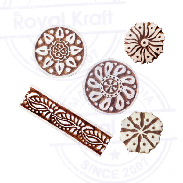 Round Wooden Stamps - Set