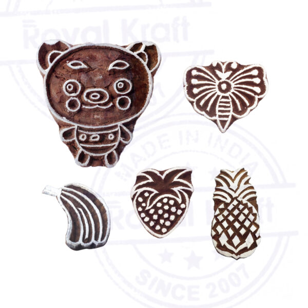 Fruit Wooden Stamps - Set