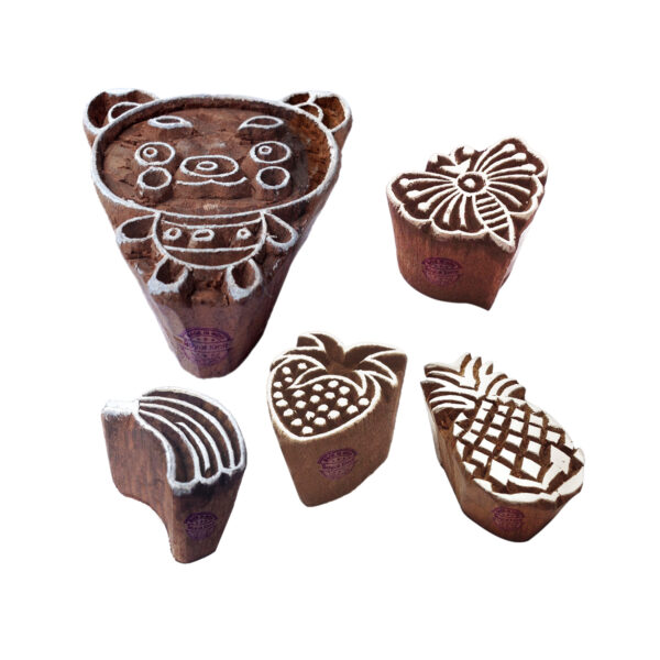 Fruit Wooden Stamps - Set