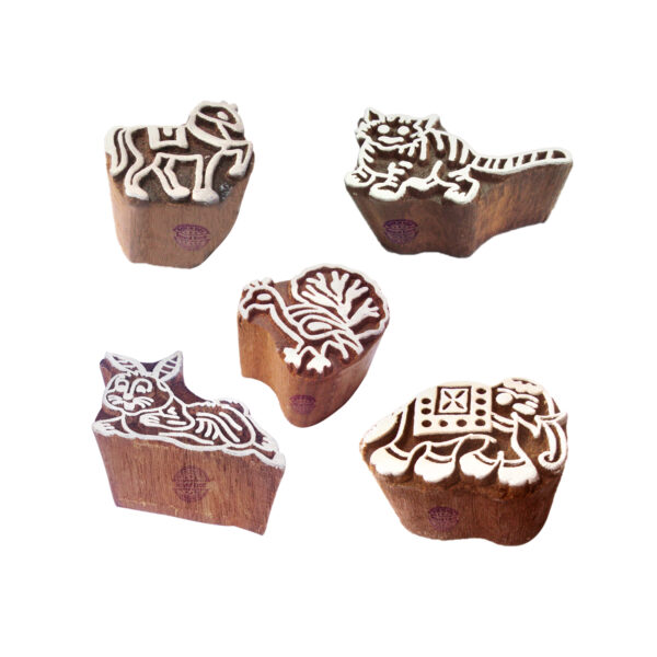 Animal Wooden Stamps - Set