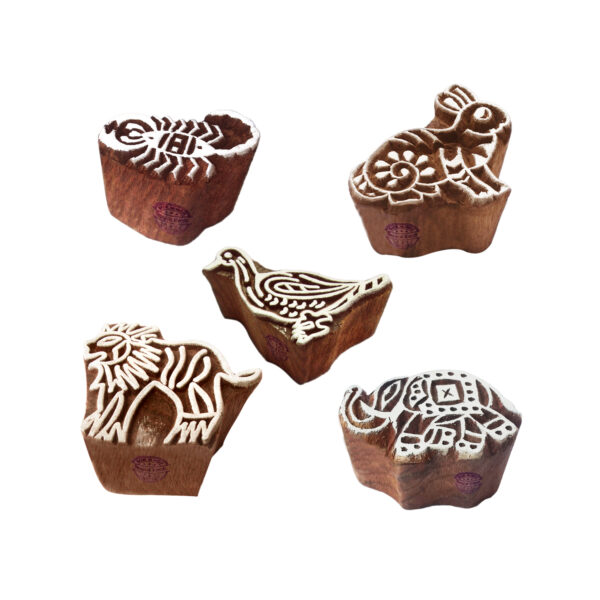 Animal Wooden Stamps - Set